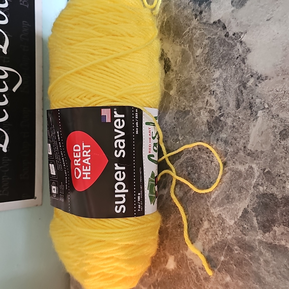 Red Heart Super Saver Yarn in Yellow